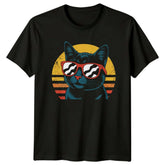 Cool Cat Sunglasses T-Shirt Retro Cat Cat Lovers For Him And Her