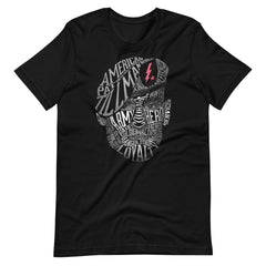 Honor and Courage Tribute Graphic T‑Shirt, Patriotic Hero Word Art Unisex Black Short‑Sleeve Tee,Men Tshirts