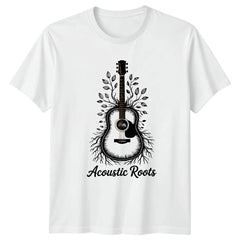 Acoustic Roots T-Shirt Acoustic Guitar Music Gift For Him And Her