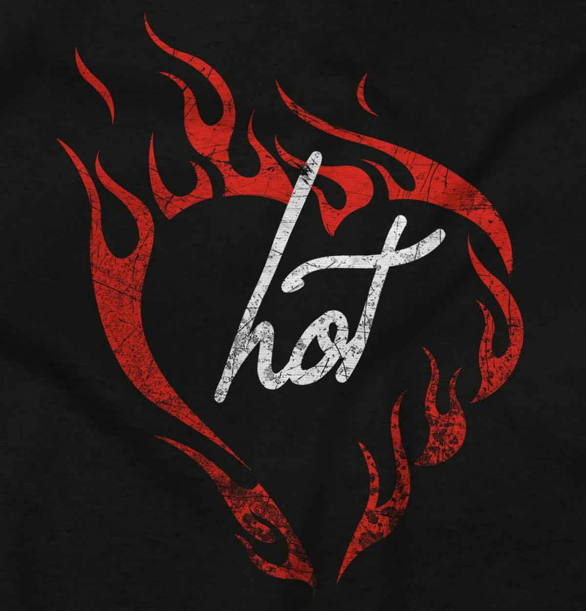 Flaming Hot Love Funny Valentines Day Women's Graphic T Shirt Tees Brisco Brands S