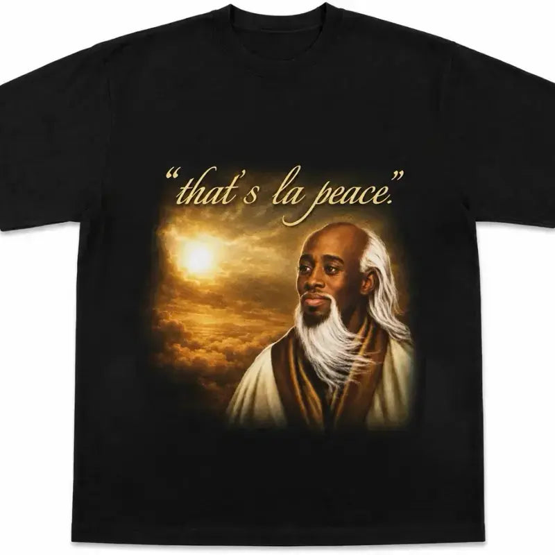 Black Print Crew Neck Short Sleeve Tee Unisex Cotton Casual Simple Top