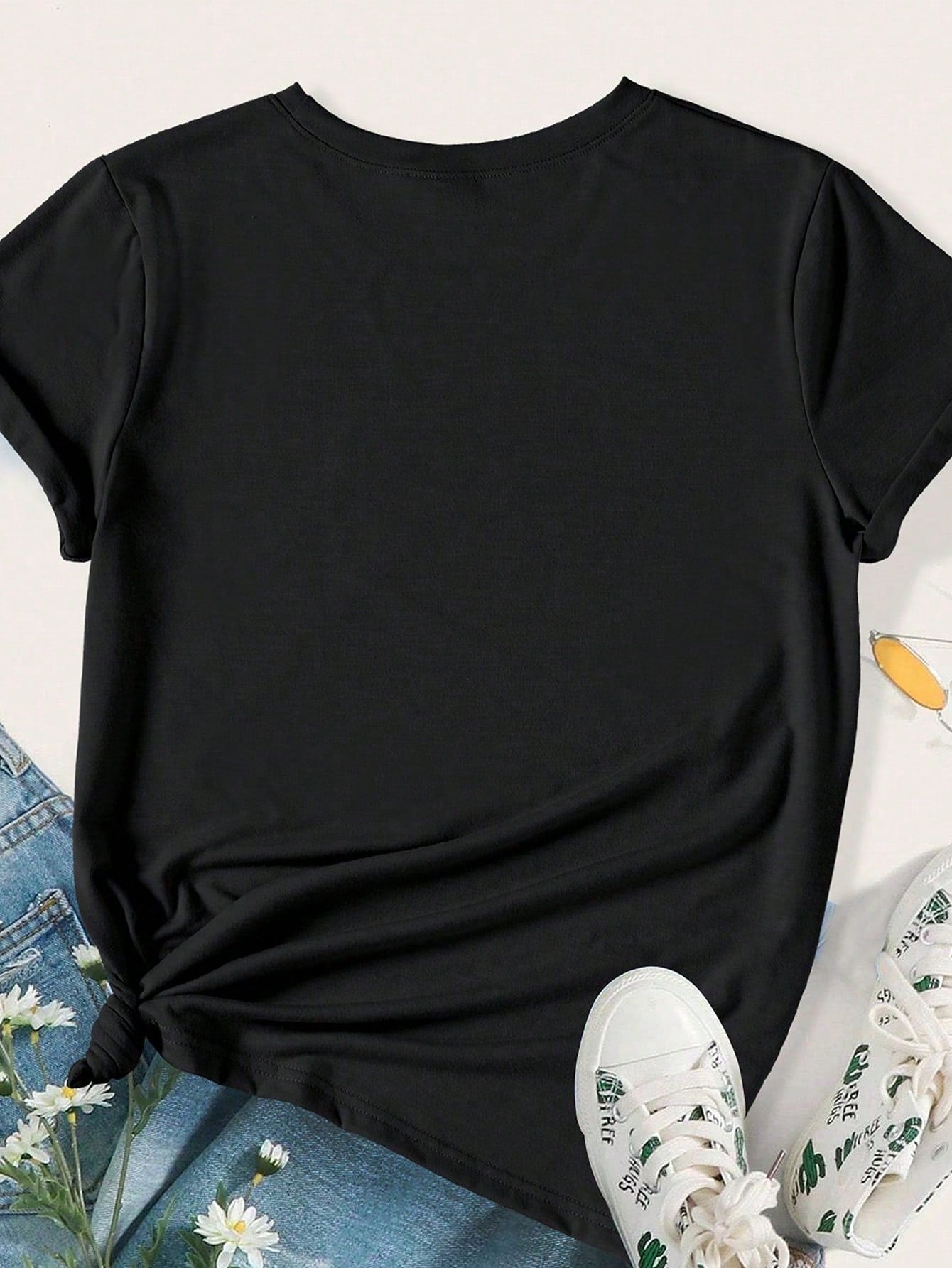 Kindness Is Free Printed Plus Size T-Shirt