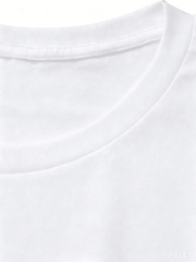 "Quiet, Know I Am God" Retro T-Shirt, Crew Neck Casual Wear, Suitable For All Seasons