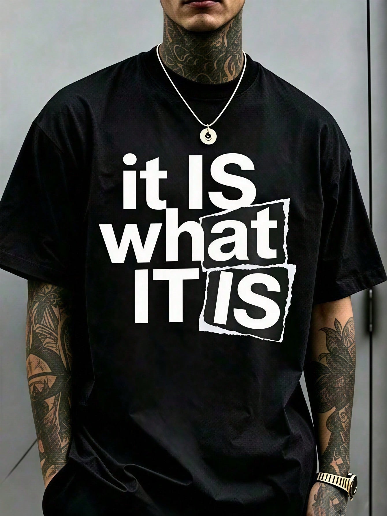 "This Is What It Looks Like" Casual Round-Neck Short-Sleeve T-Shirt, Perfect For Daily Commutes And Lounging At Home