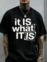 "This Is What It Looks Like" Casual Round-Neck Short-Sleeve T-Shirt, Perfect For Daily Commutes And Lounging At Home