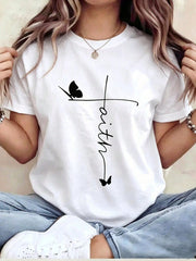 "Faith" Print - Vintage Summer Top For Women & Men, Fits Summer Outfits & Summer Clothes