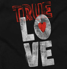 True Love Romantic Valentines Day Women's Graphic T Shirt Tees Brisco Brands S