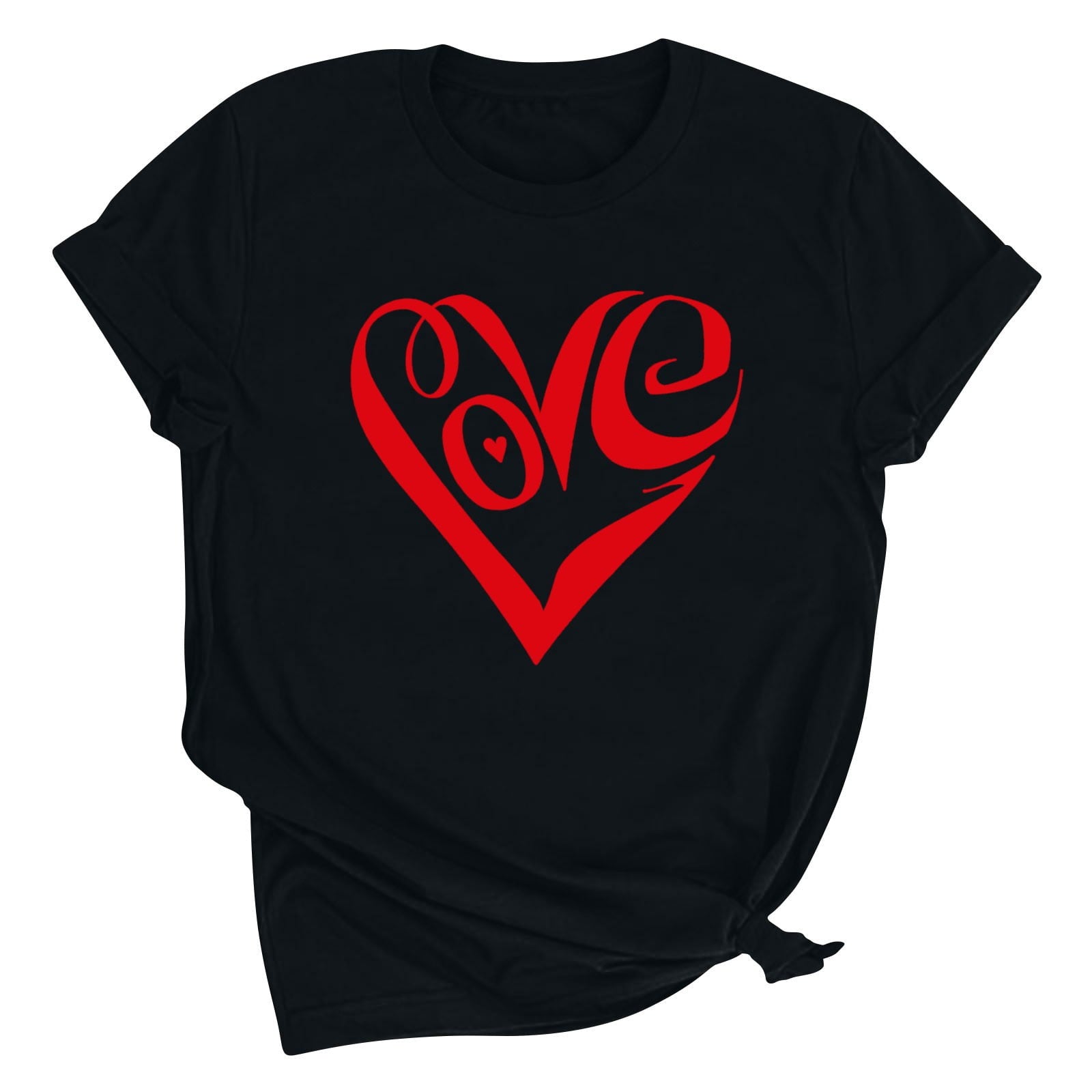 Tbopshirt Valentine's Day T-Shirts for Women Short Sleeve Graphic Tees, Plus Size Womens Tops,Valentines Day Fashion Printed T-shirt S-XXXL