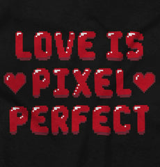 Love Pixel Perfect Valentines Day Women's Graphic T Shirt Tees Brisco Brands S
