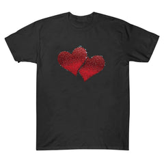 EchfiProm Womens Shirts Love Heart Graphic Tee Valentine Day Summer Short Sleeve Cute Tops for Ladies Valentine