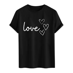 hotojiny Mens Valentine's Day T Shirts Casual Summer Short Sleeve Fashion Tees Breathable Graphic Shirt for Men Women