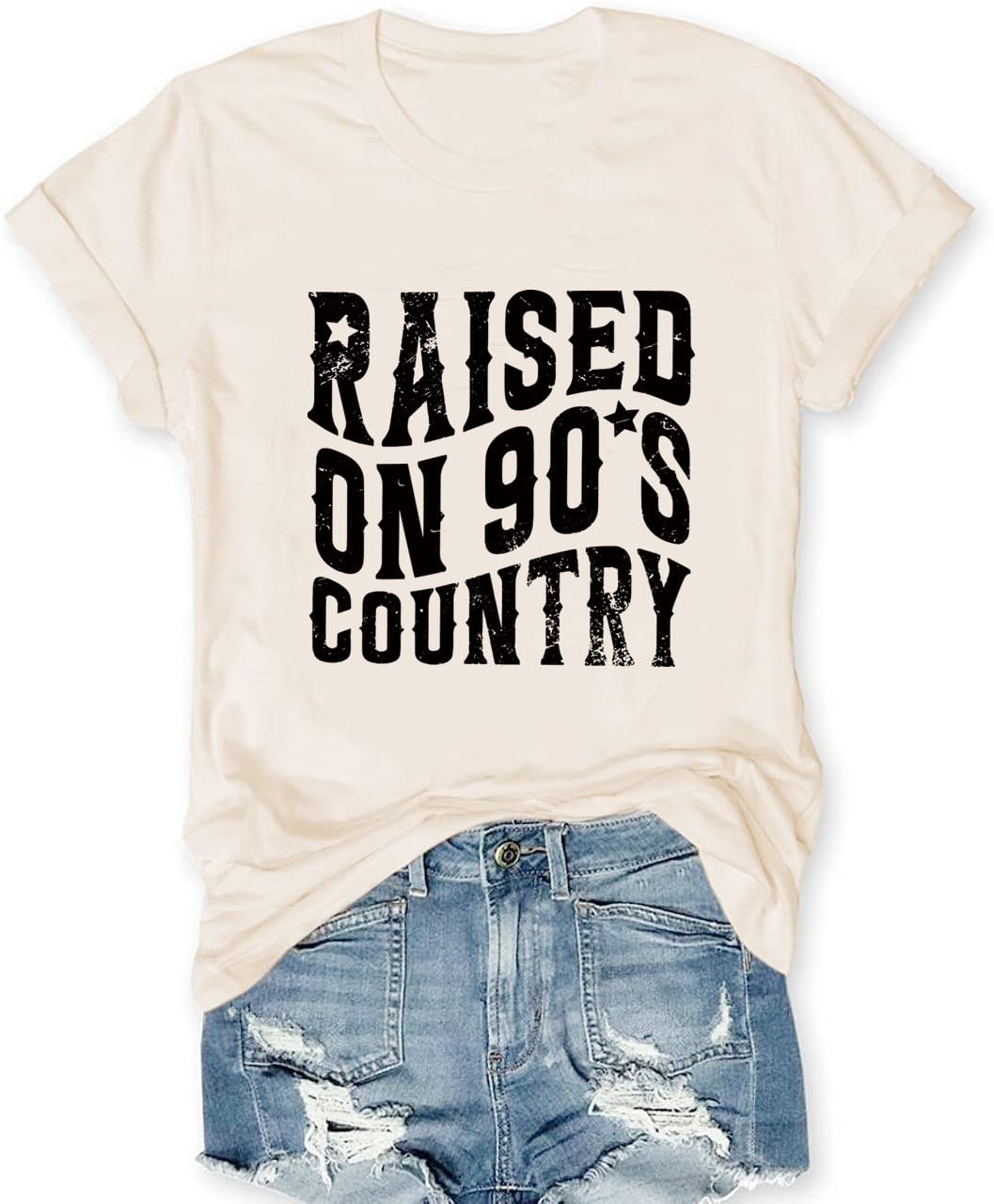 Rock Band T-Shirts for Women Vintage Rock and Roll Country Music Shirt Funny Concert Outfit Short Sleeve Vacation Tops