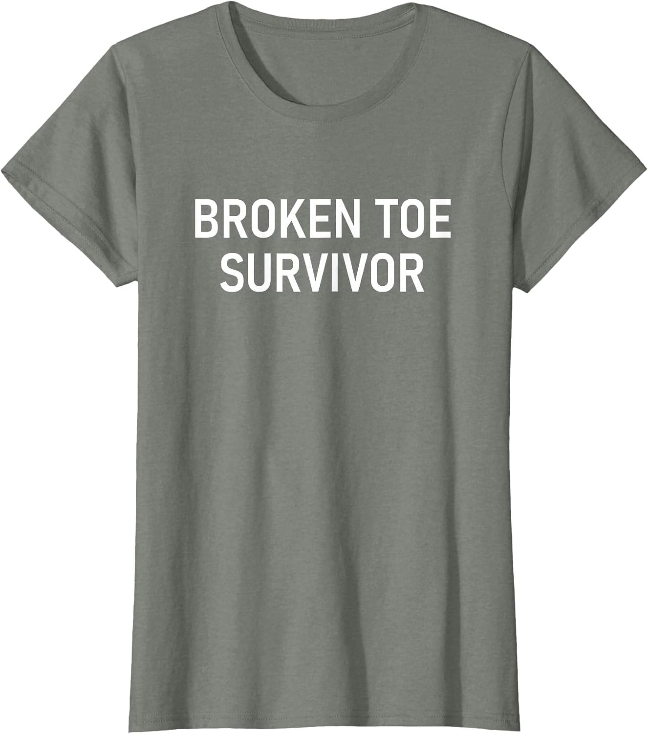 Broken Toe Survivor, Funny, Jokes, Sarcastic T-Shirt