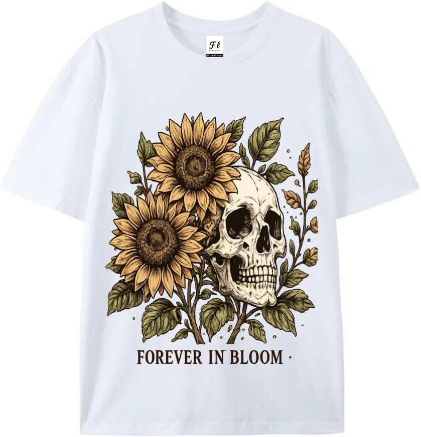 Halloween Shirts Halloween t Shirts for Women Skeleton Cotton tee