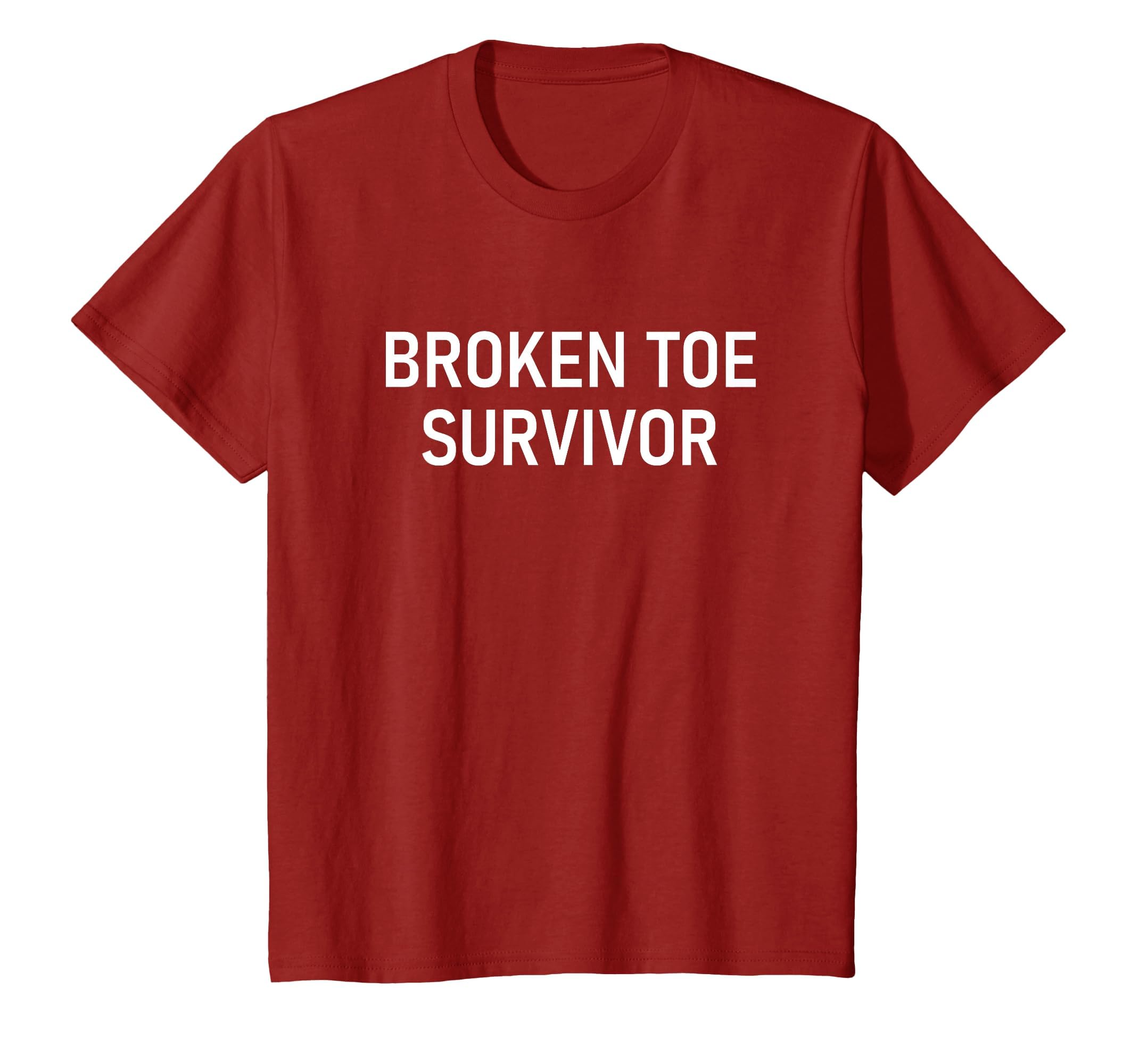 Broken Toe Survivor, Funny, Jokes, Sarcastic T-Shirt
