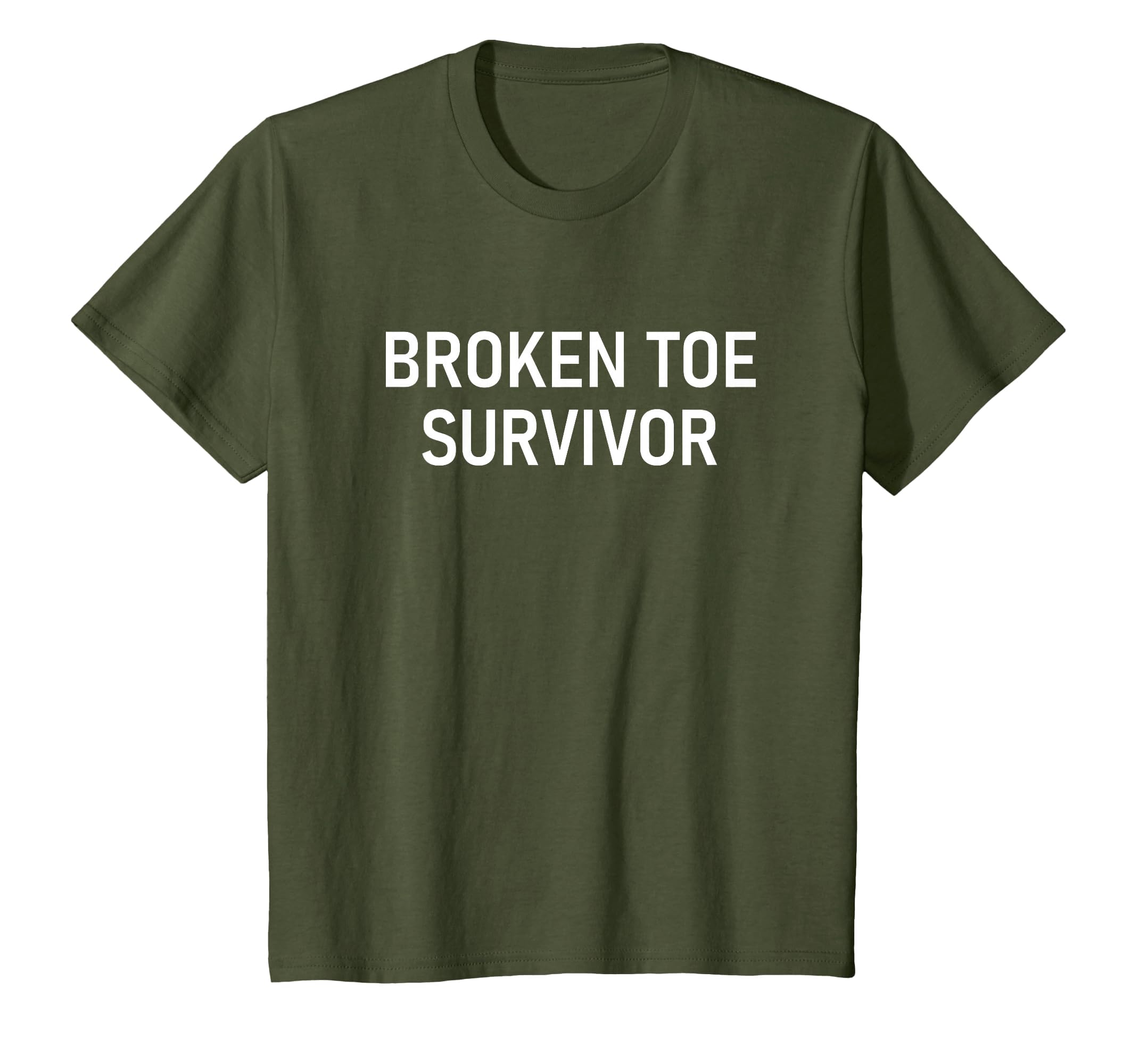 Broken Toe Survivor, Funny, Jokes, Sarcastic T-Shirt