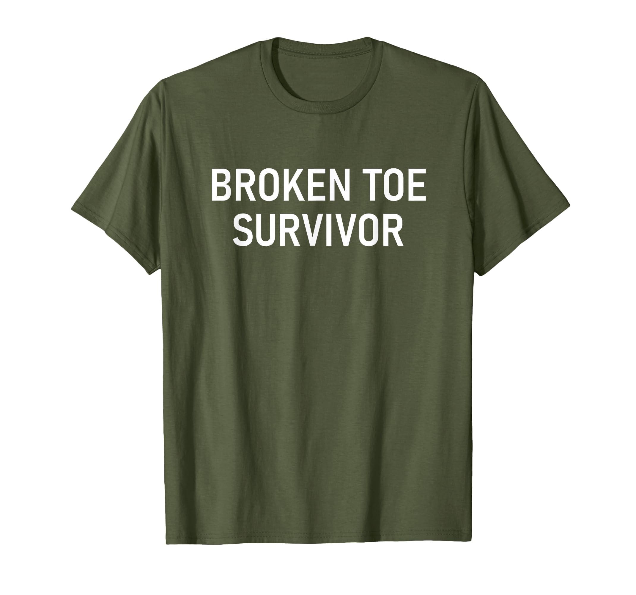 Broken Toe Survivor, Funny, Jokes, Sarcastic T-Shirt