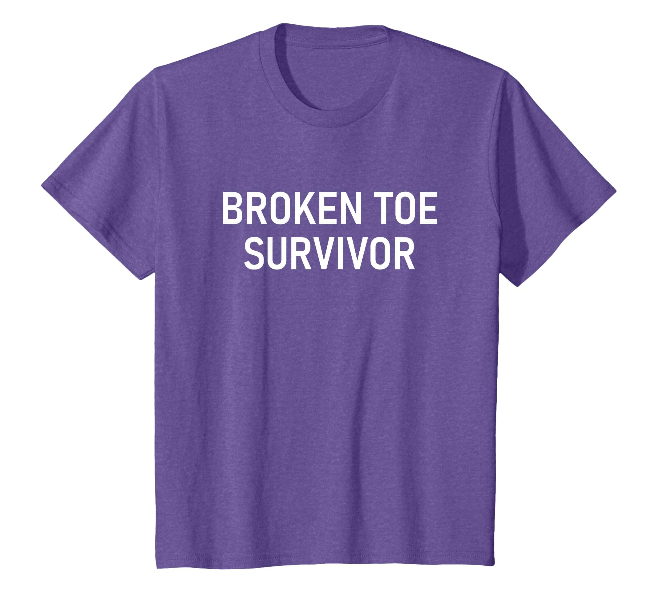 Broken Toe Survivor, Funny, Jokes, Sarcastic T-Shirt