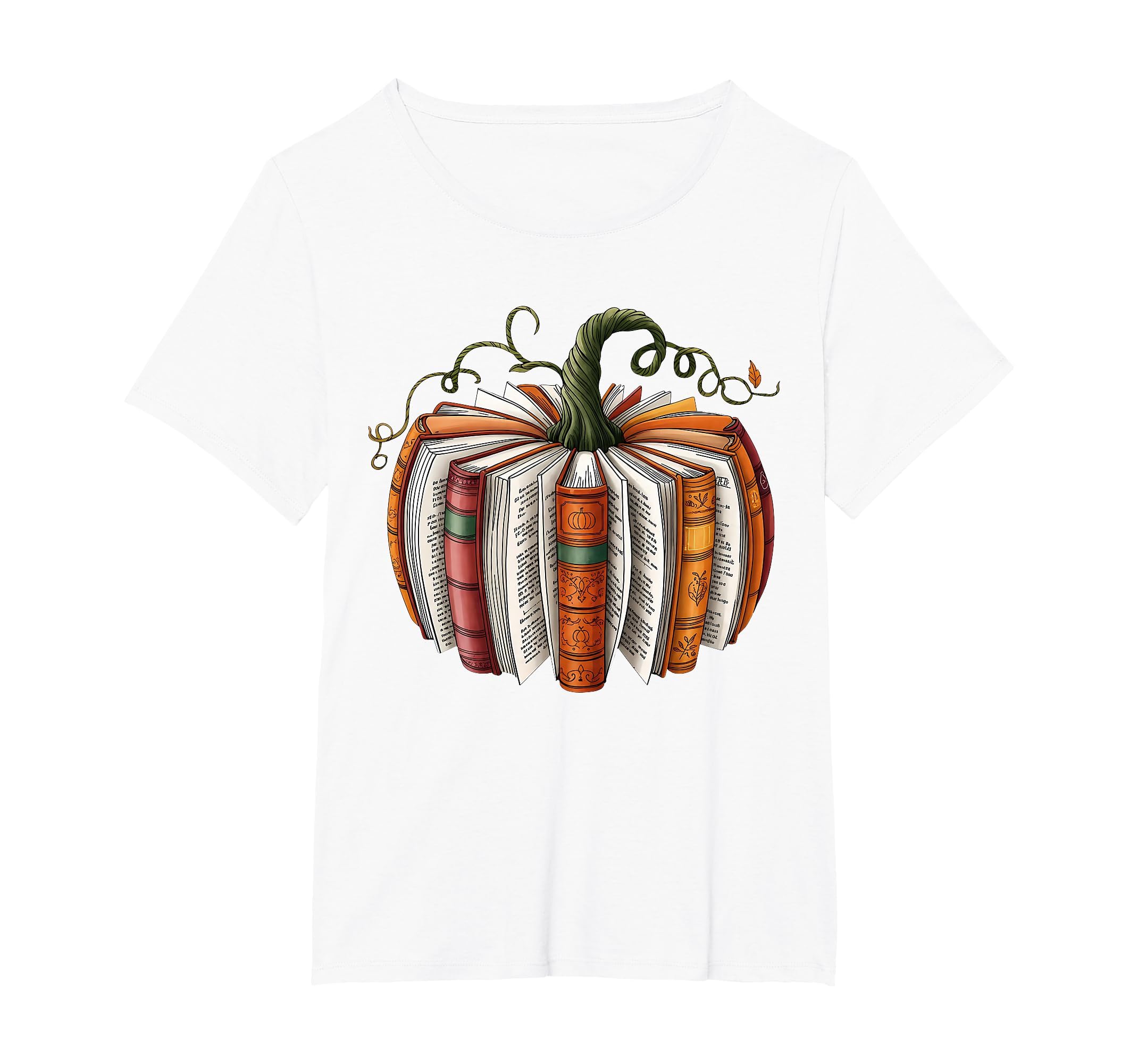 Retro Funny Fall Book Pumpkin Witch Bookworms Librarians T-Shirt