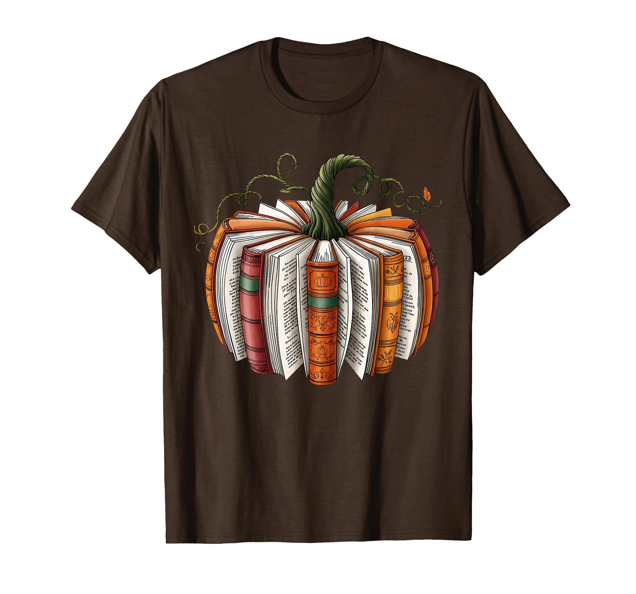Retro Funny Fall Book Pumpkin Witch Bookworms Librarians T-Shirt