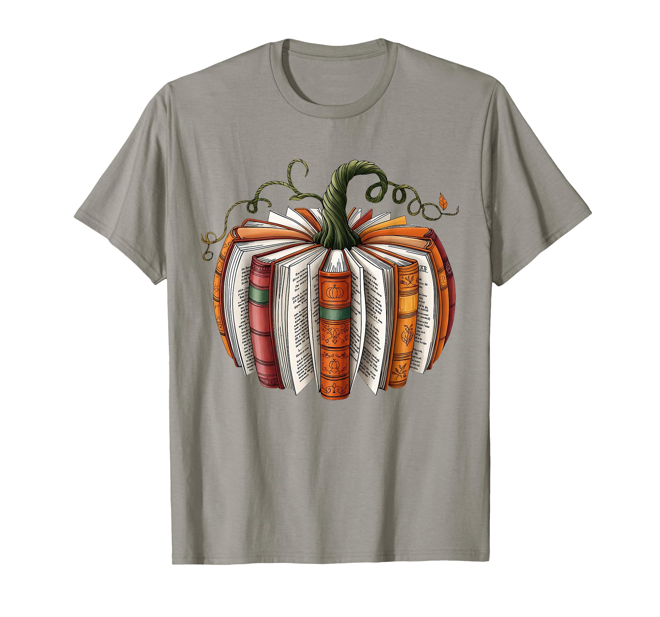 Retro Funny Fall Book Pumpkin Witch Bookworms Librarians T-Shirt