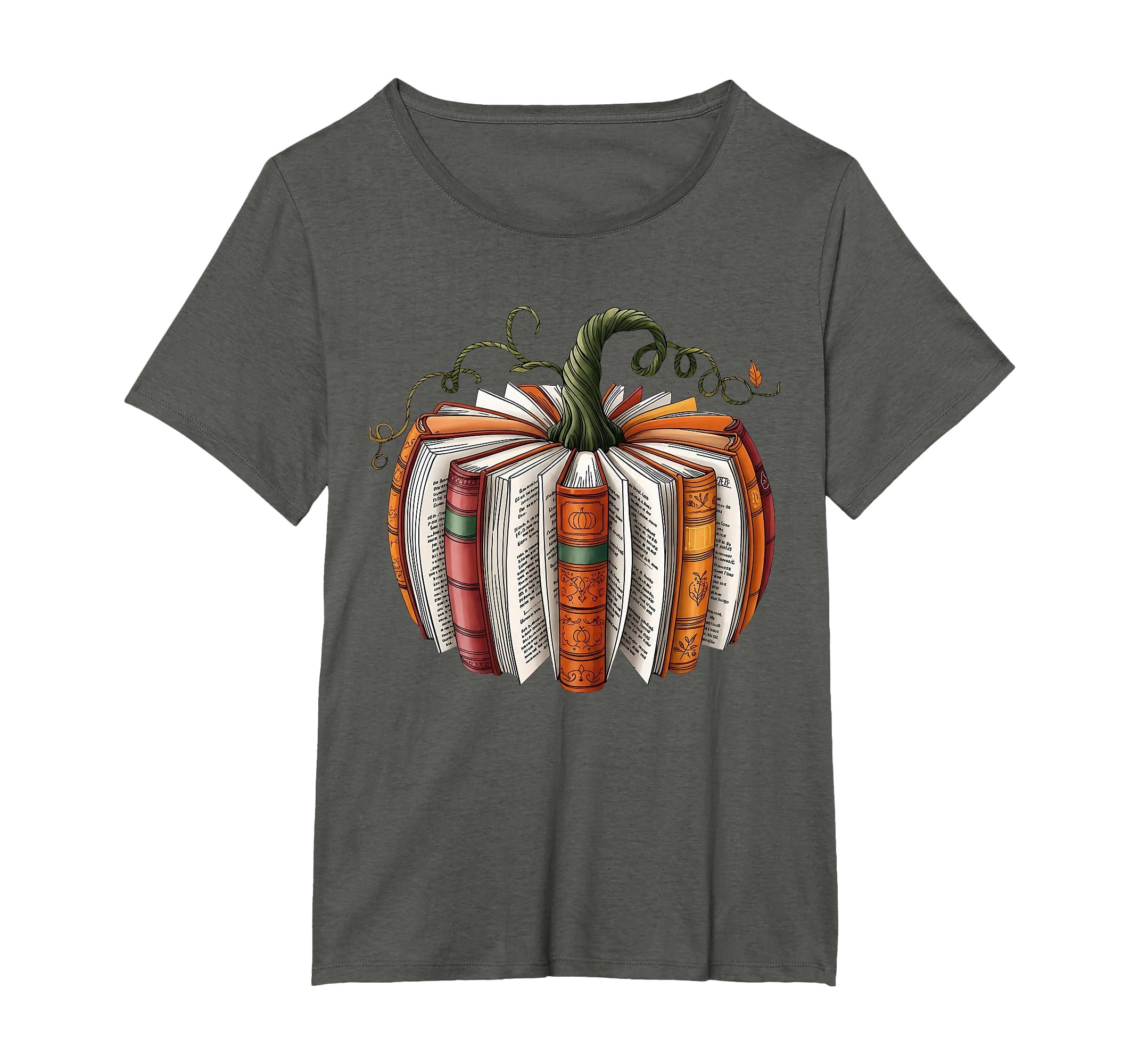 Retro Funny Fall Book Pumpkin Witch Bookworms Librarians T-Shirt