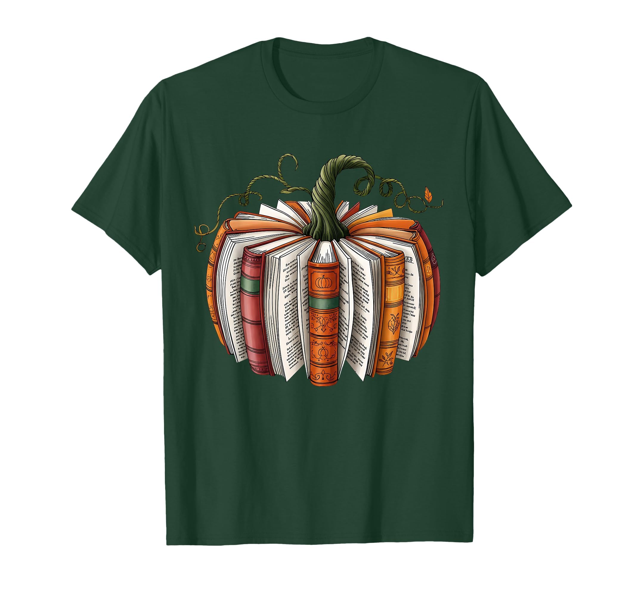 Retro Funny Fall Book Pumpkin Witch Bookworms Librarians T-Shirt