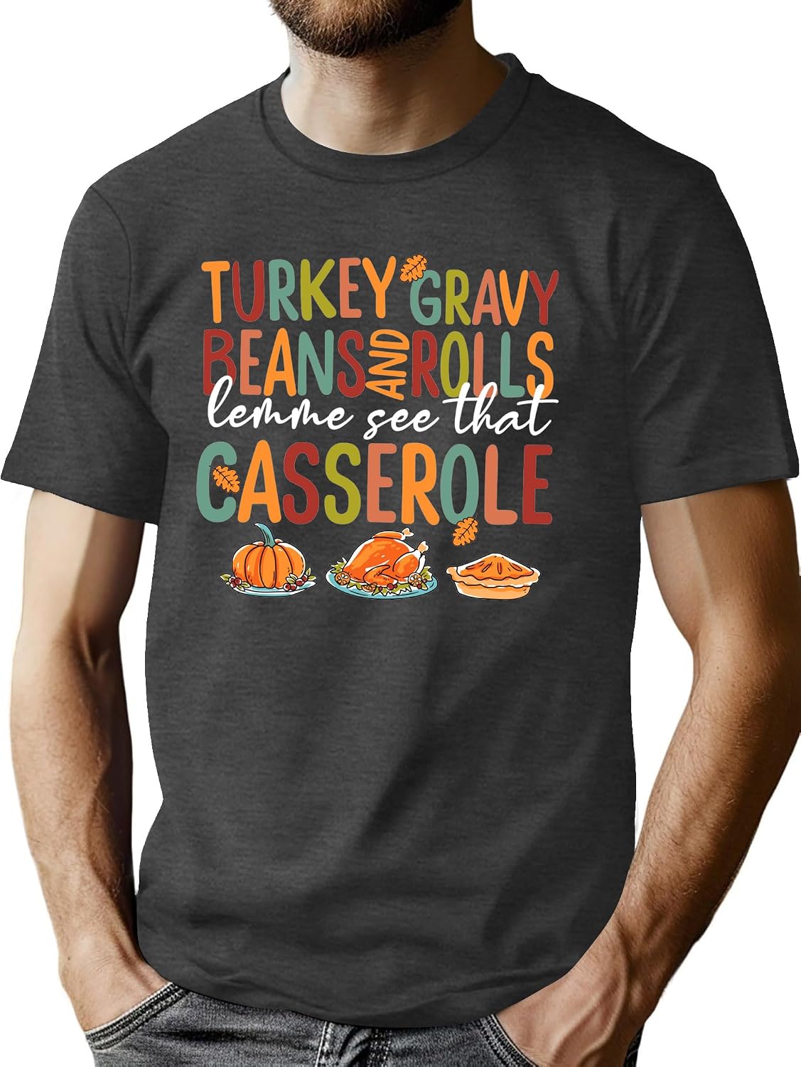 Halloween Shirt for Men Dancing Skeleton Tshirt Pumpkin Graphic Tee