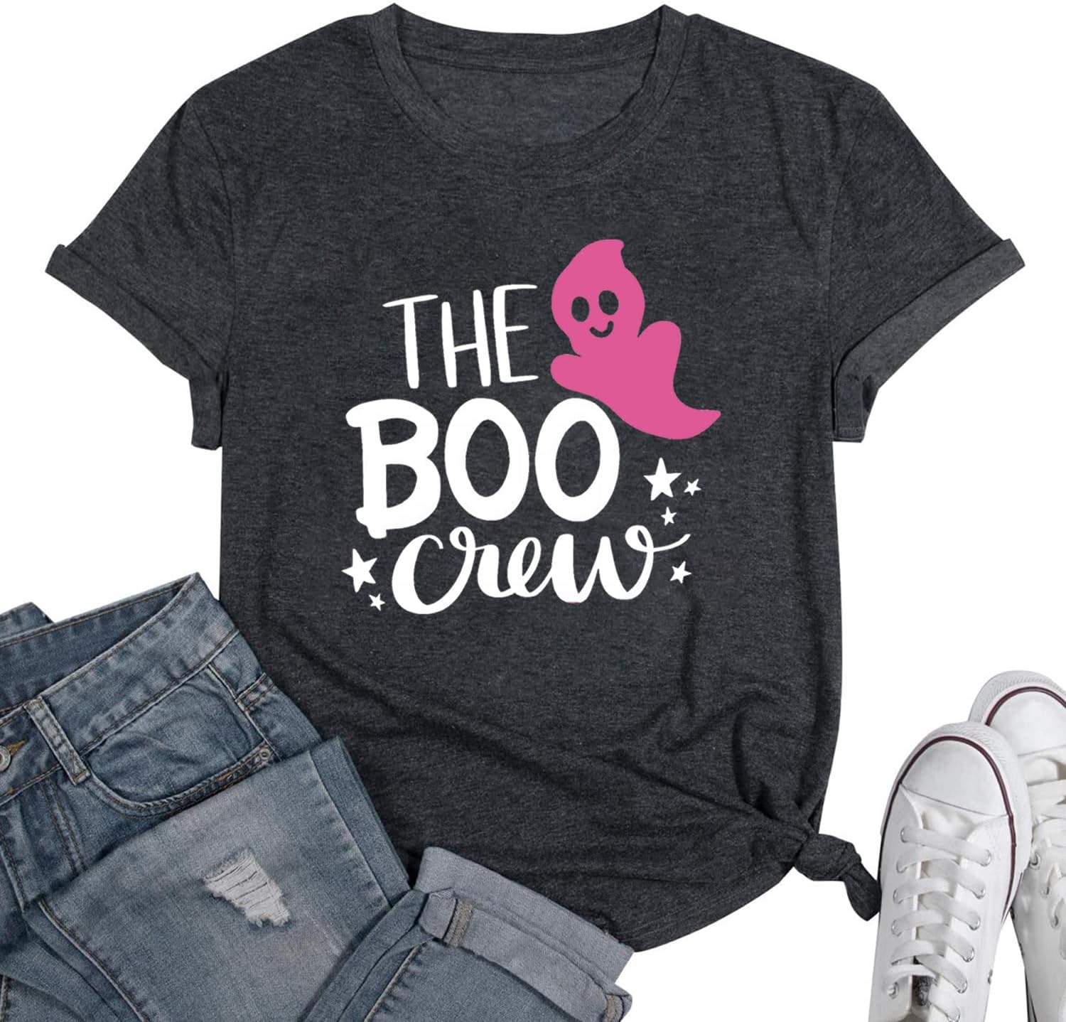 Funny Shirts for Women Vintage Skull Tshirt Holiday Short Sleeve Tops