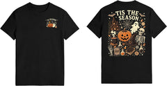 Halloween Shirt for Men Dancing Skeleton Tshirt Pumpkin Graphic Tee