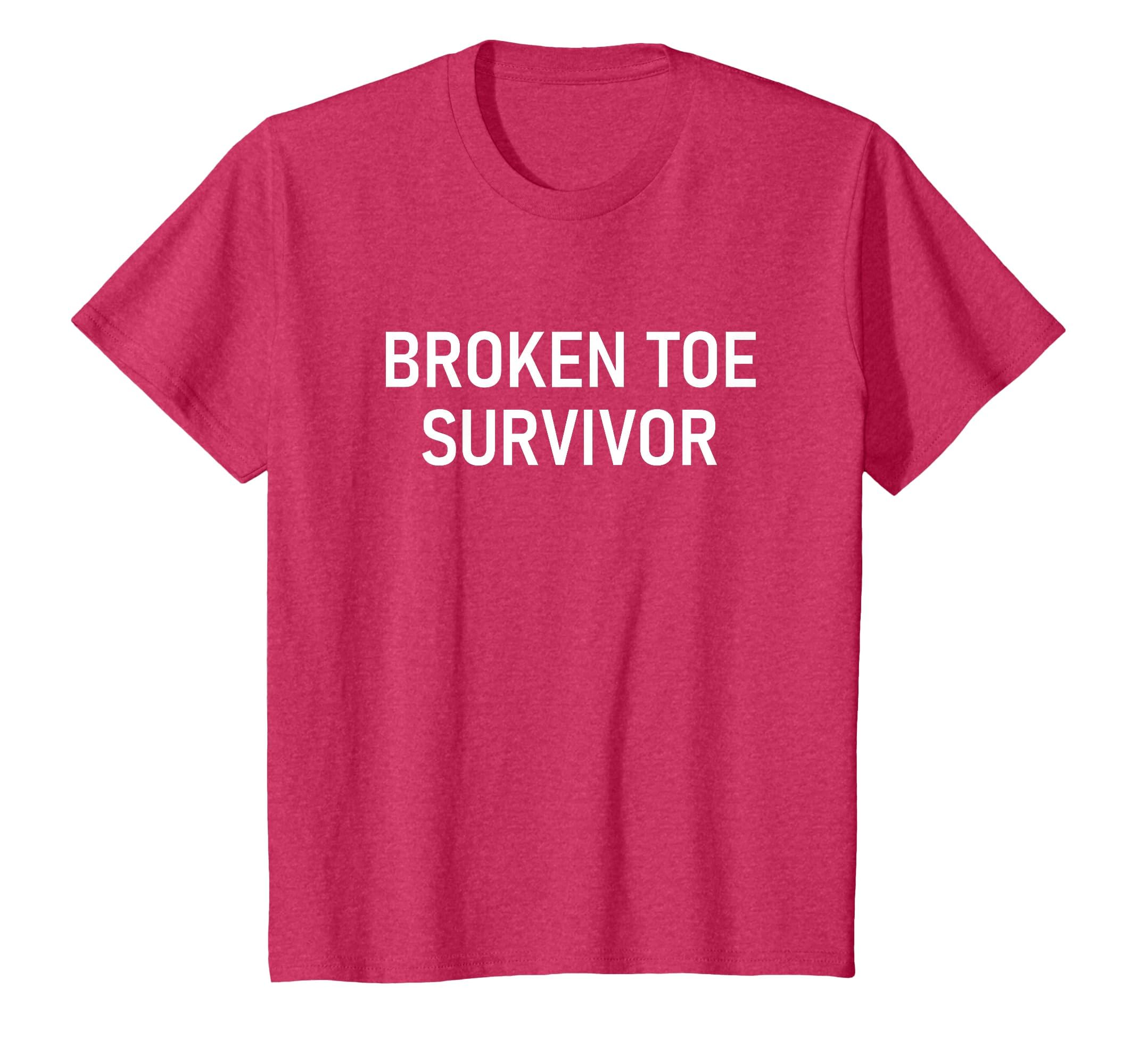 Broken Toe Survivor, Funny, Jokes, Sarcastic T-Shirt