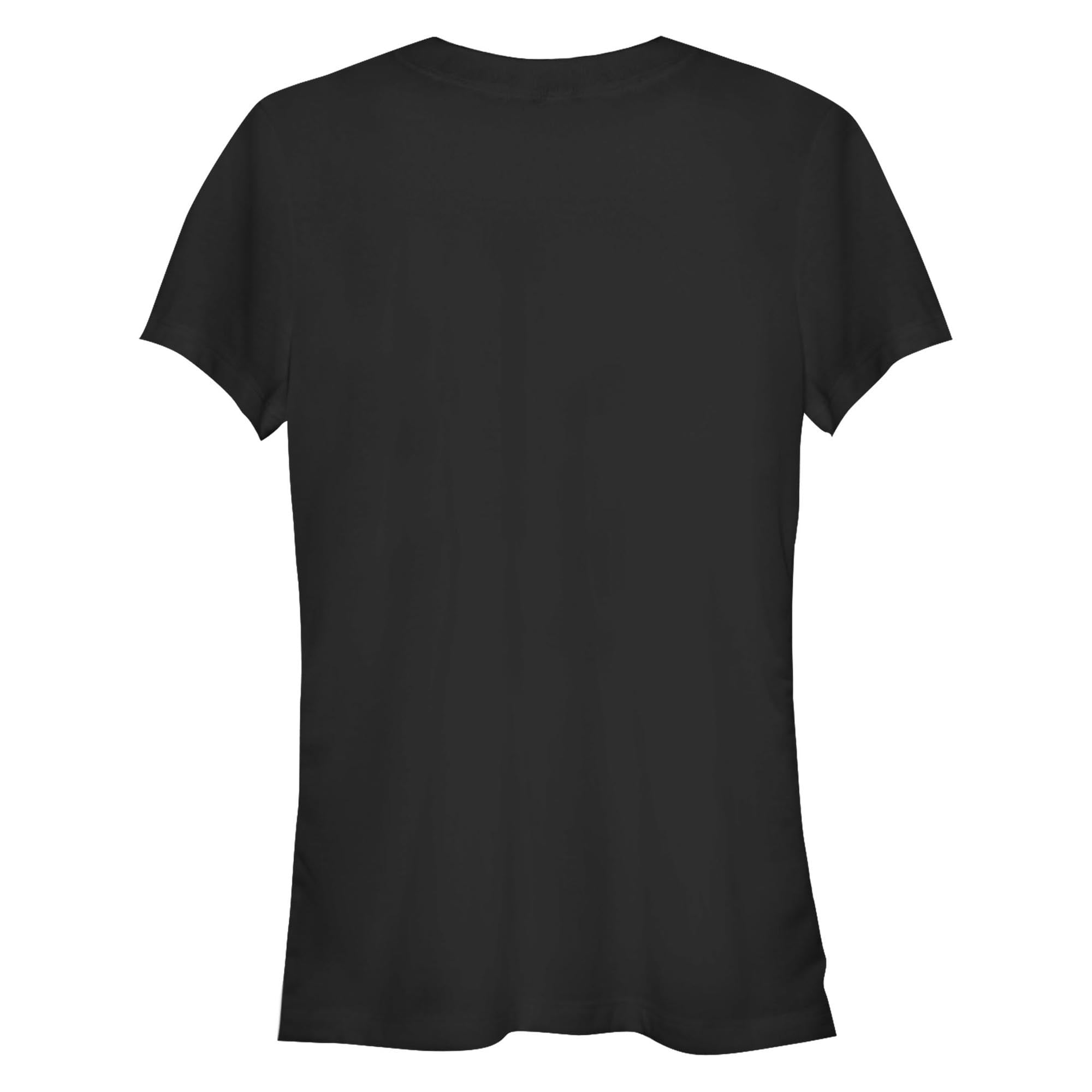 Junior's Disney Villains Valentine's Day Candy Hearts Graphic Tee Black X Large