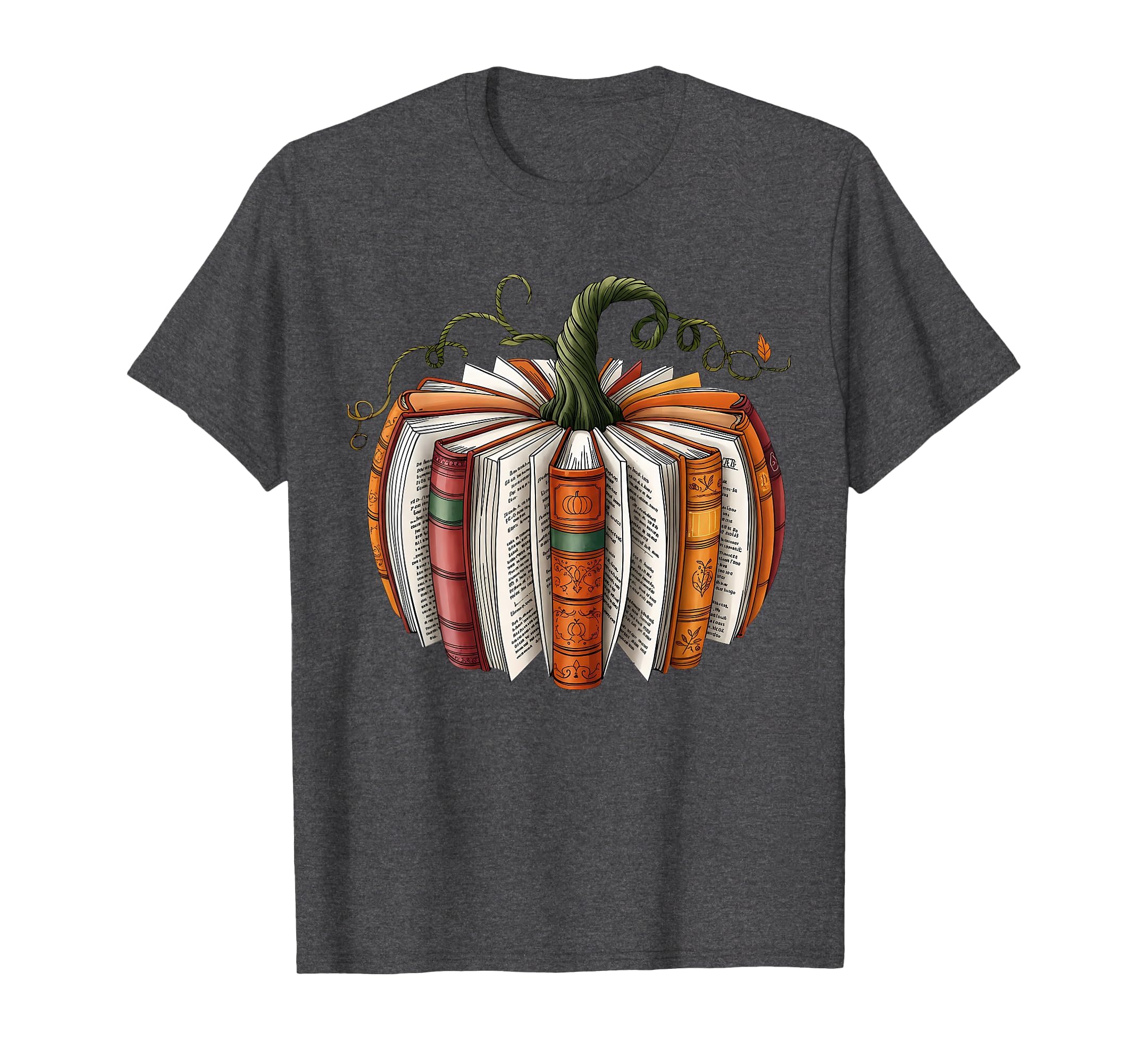 Retro Funny Fall Book Pumpkin Witch Bookworms Librarians T-Shirt