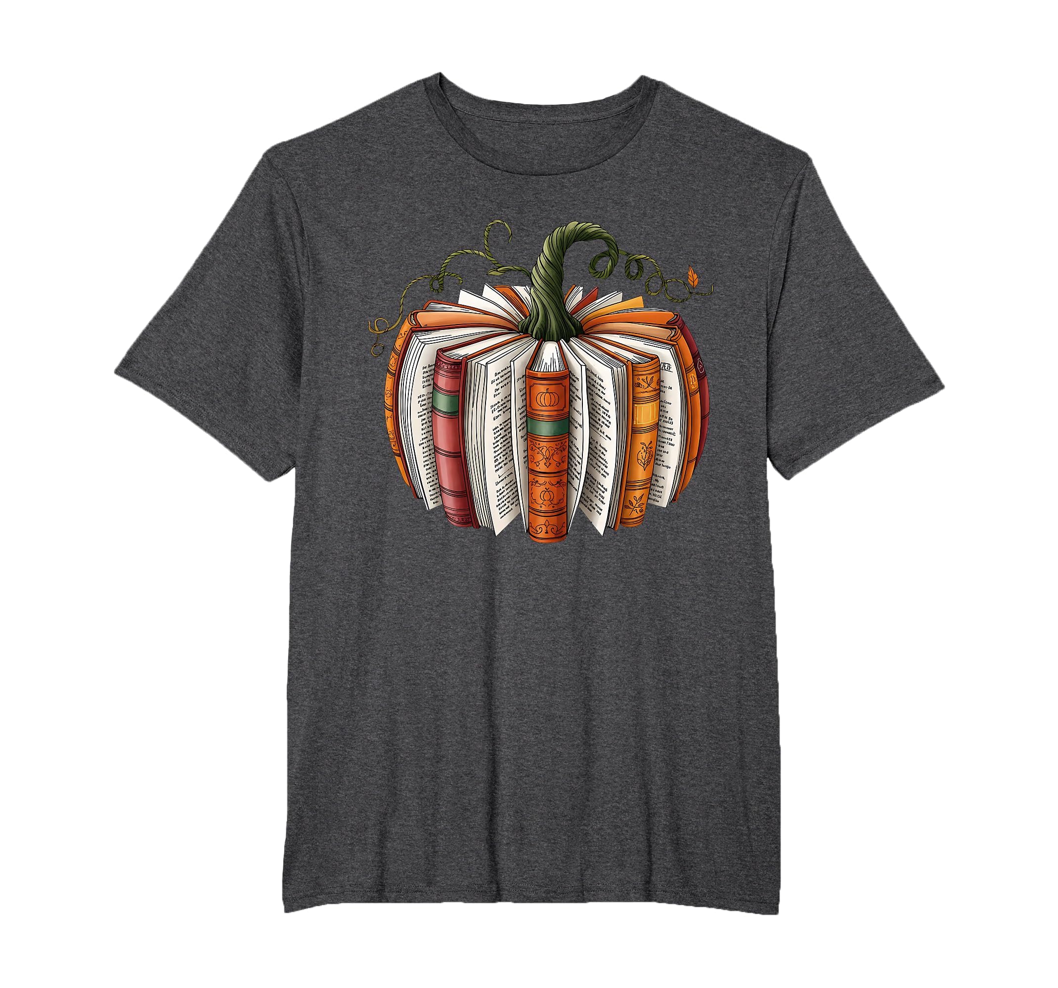 Retro Funny Fall Book Pumpkin Witch Bookworms Librarians T-Shirt