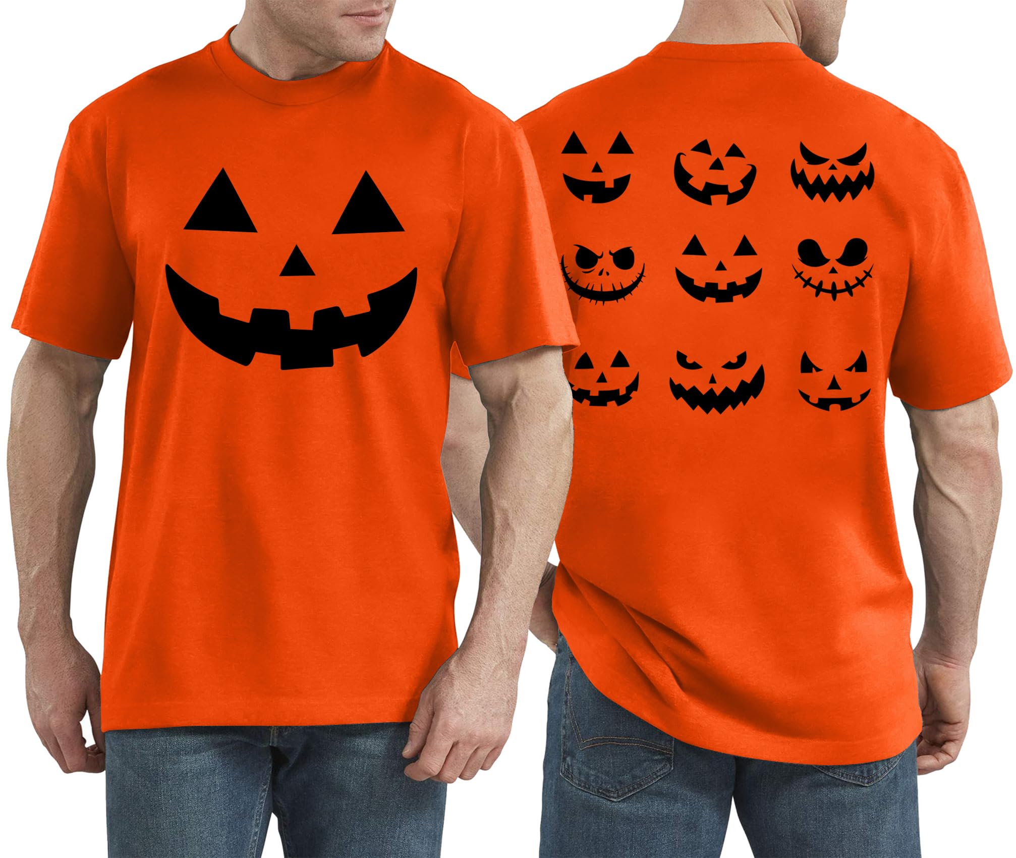 Halloween Shirt for Men Dancing Skeleton Tshirt Pumpkin Graphic Tee