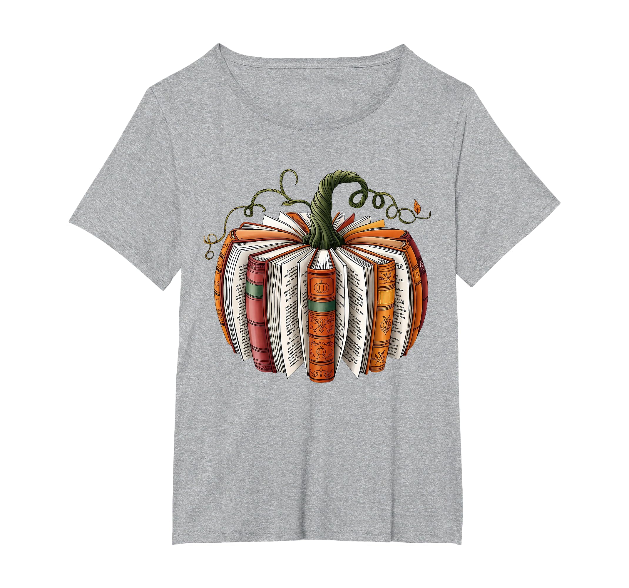 Retro Funny Fall Book Pumpkin Witch Bookworms Librarians T-Shirt