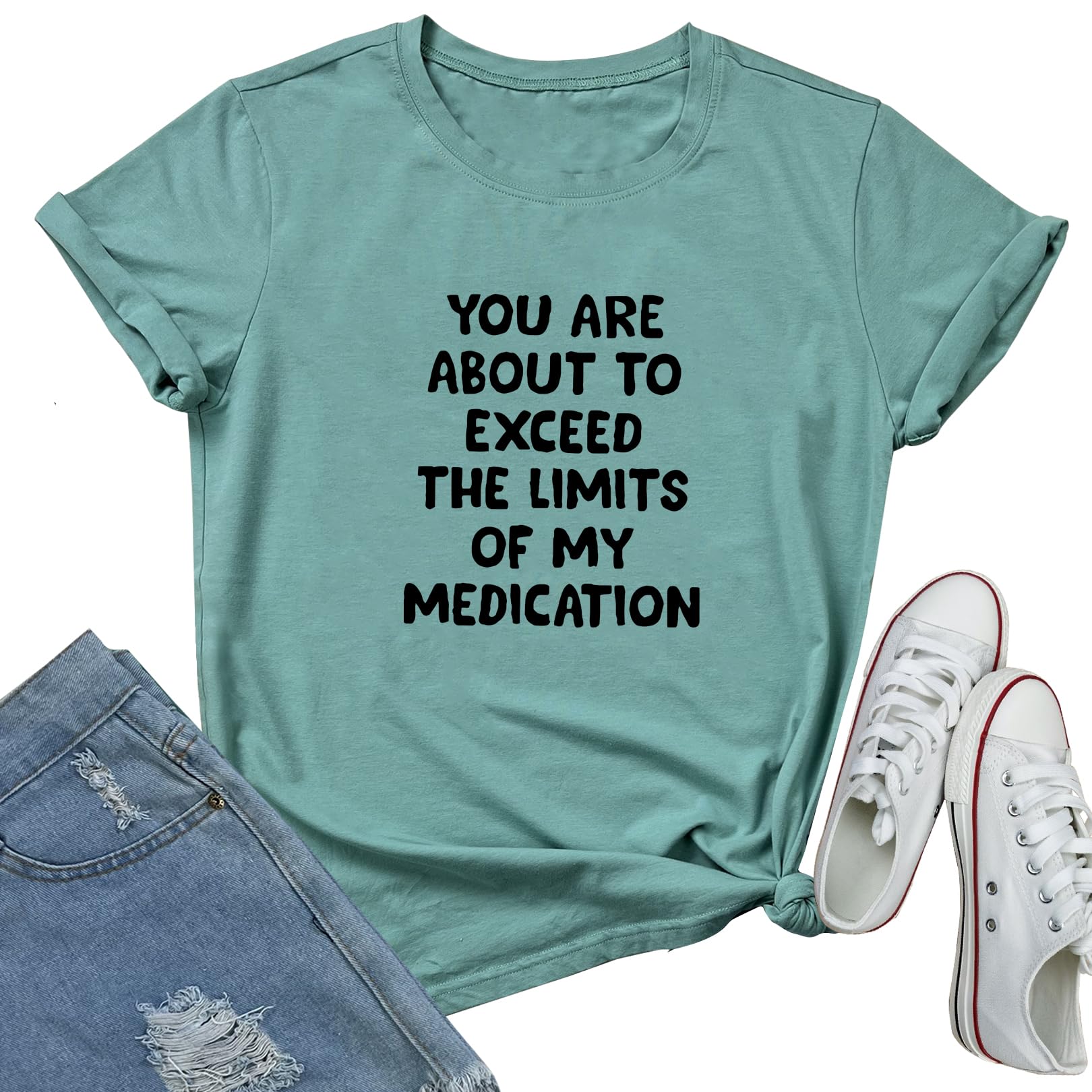 LOOKFACE Women's Graphic Tees You are About Tees