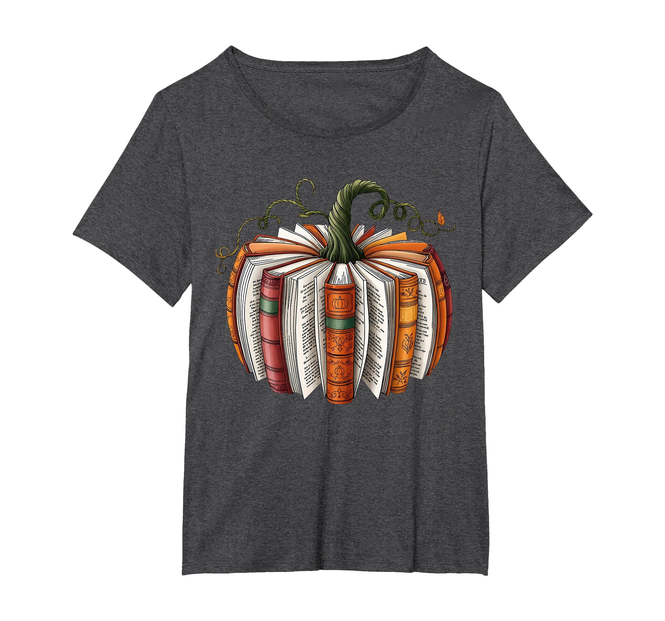 Retro Funny Fall Book Pumpkin Witch Bookworms Librarians T-Shirt