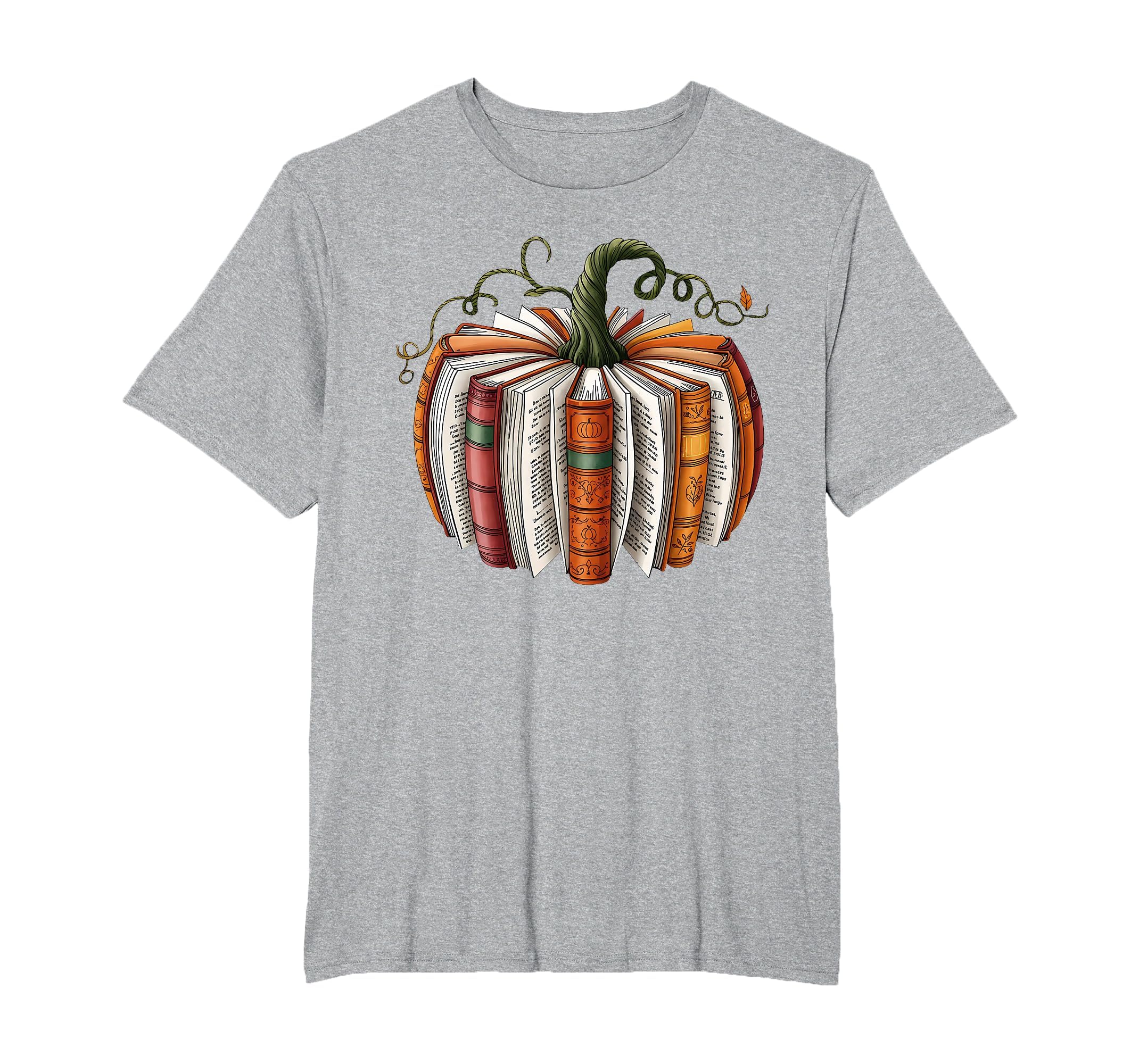 Retro Funny Fall Book Pumpkin Witch Bookworms Librarians T-Shirt