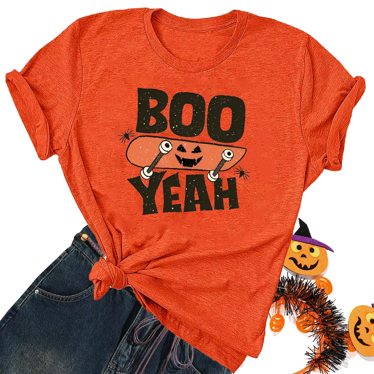 Funny Shirts for Women Vintage Skull Tshirt Holiday Short Sleeve Tops