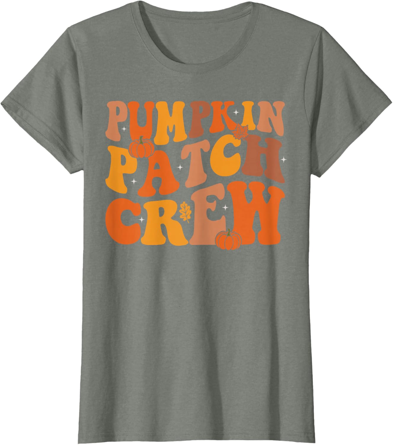 Groovy Pumpkin Patch Crew Squad Thanksgiving Fall Autumn T-Shirt