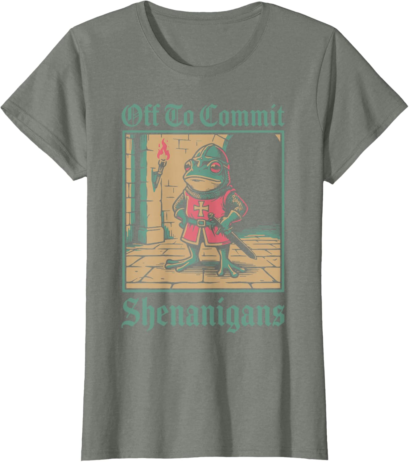 Off to Commit Shenanigans Frog T-Shirt