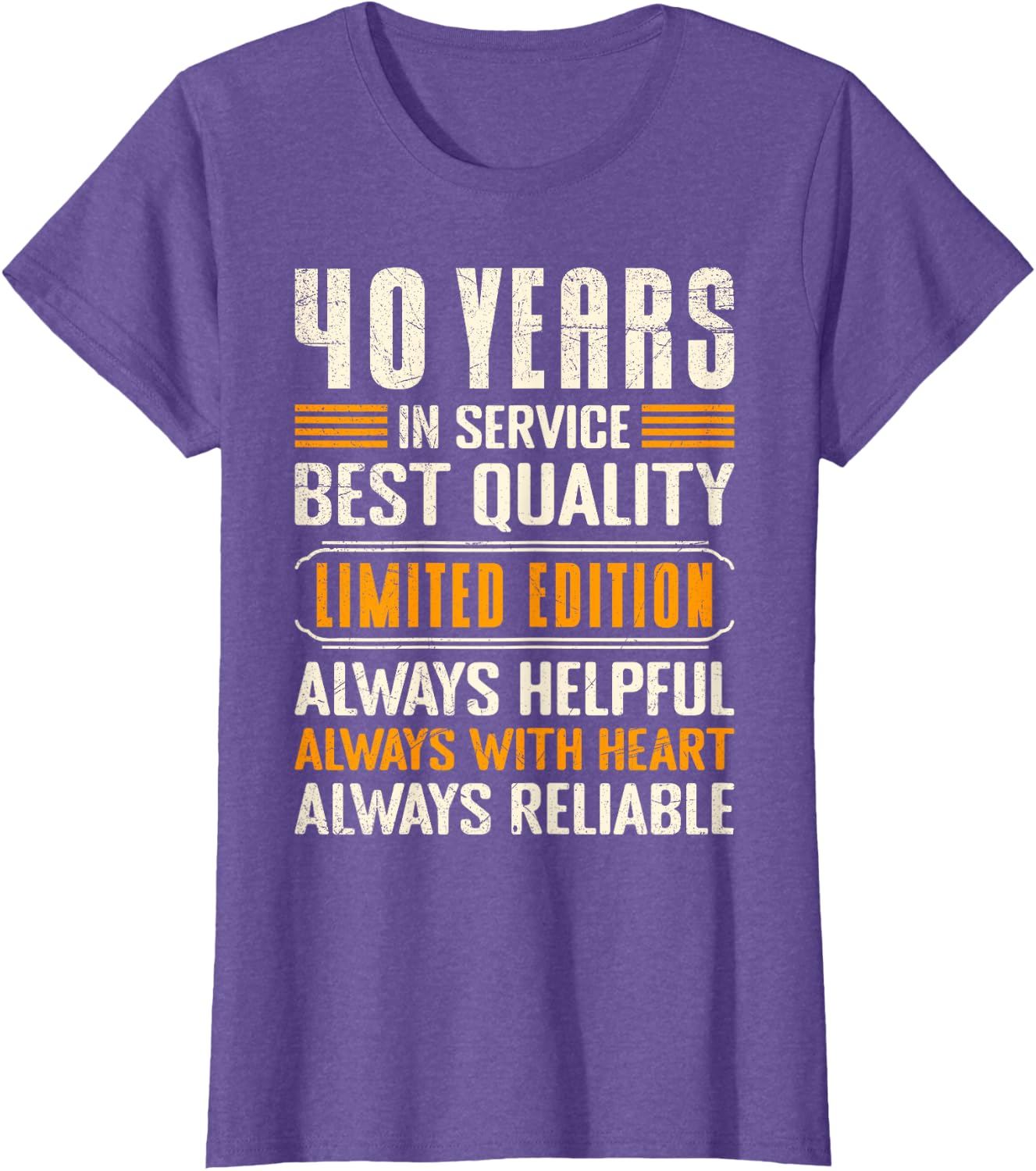 Service Anniversary 40 Years of Work Colleague T-Shirt