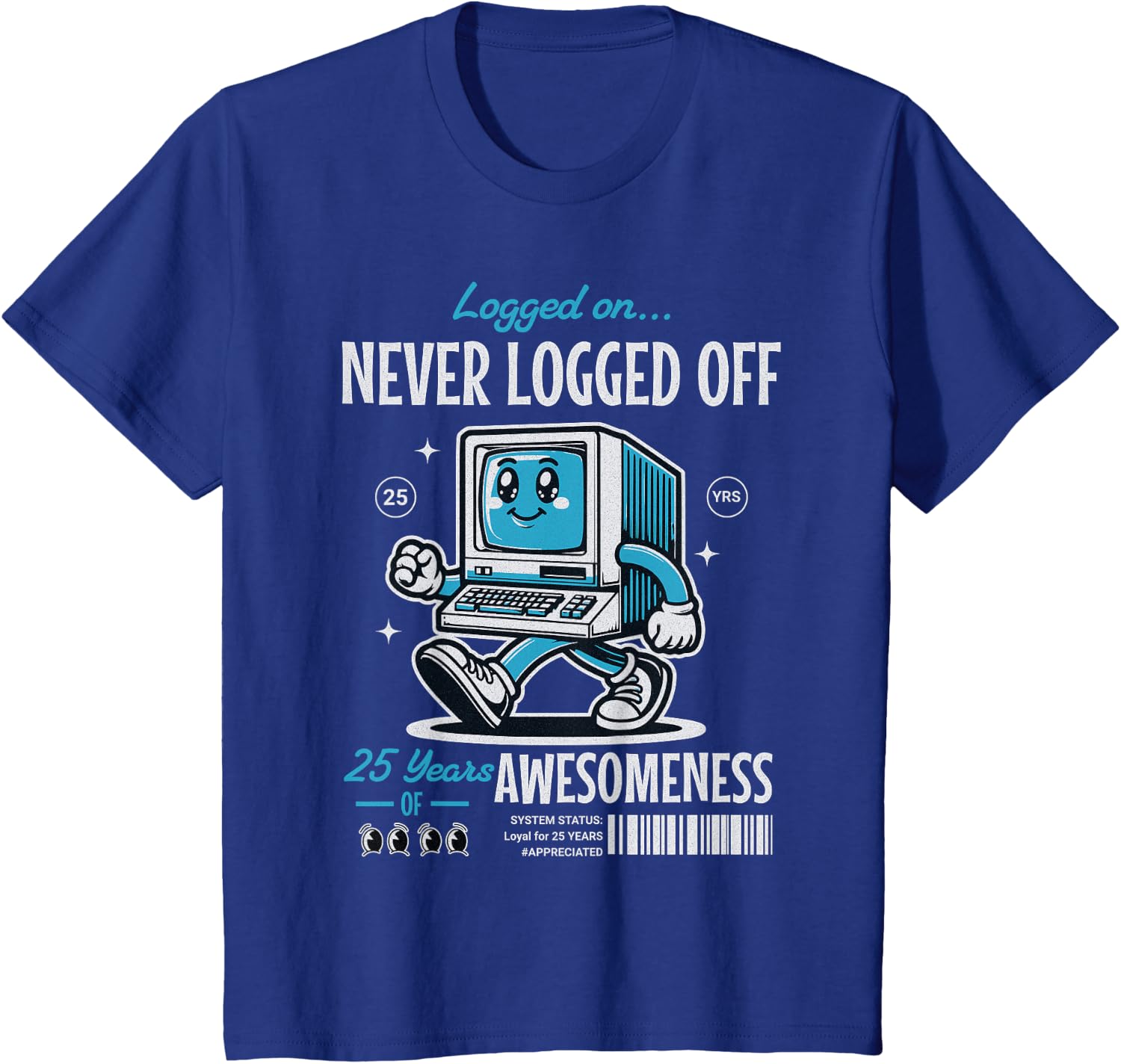 25 Year Work Anniversary Funny Computer Corporate Milestone T-Shirt