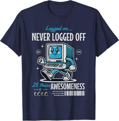 25 Year Work Anniversary Funny Computer Corporate Milestone T-Shirt