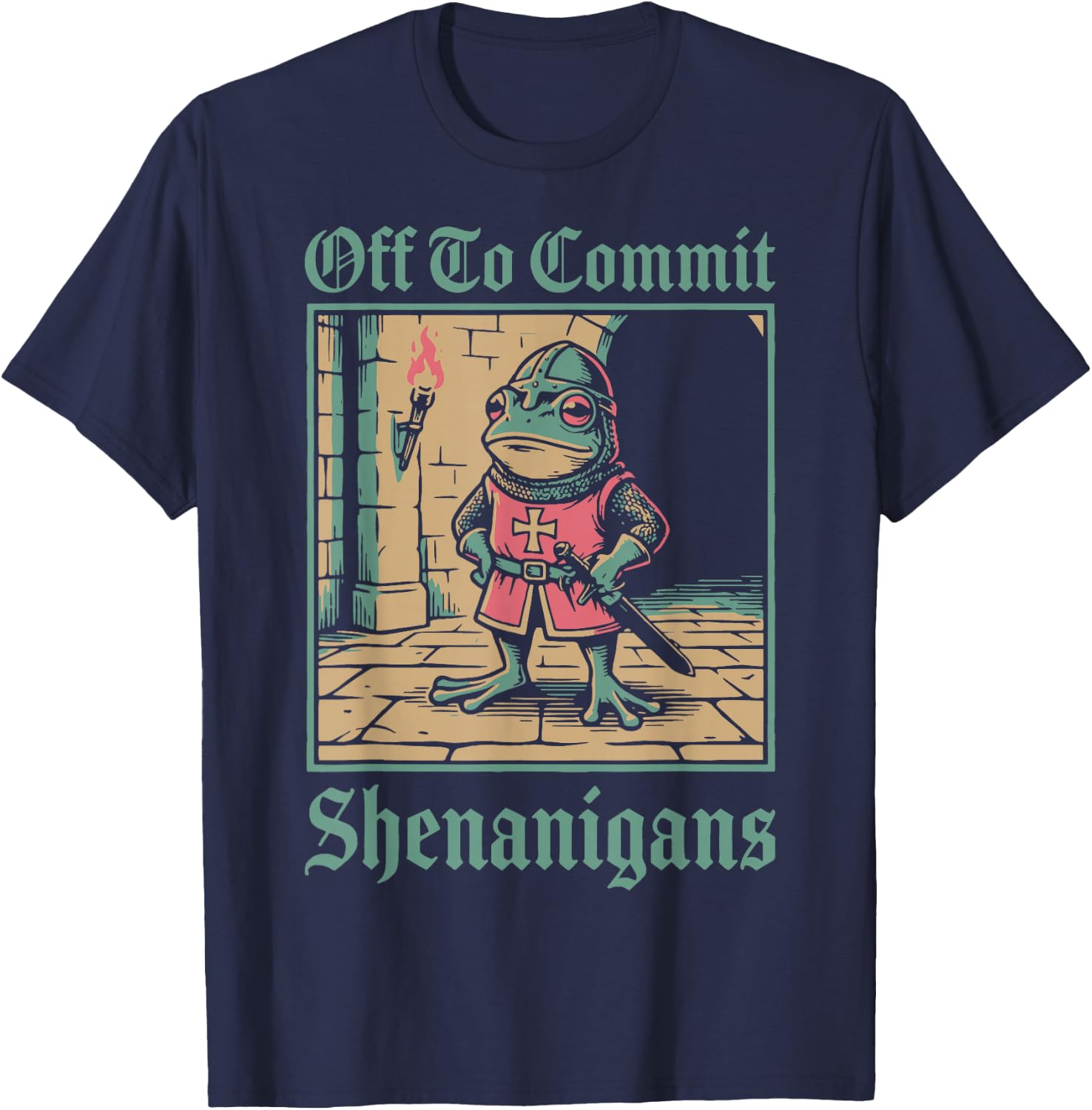 Off to Commit Shenanigans Frog T-Shirt