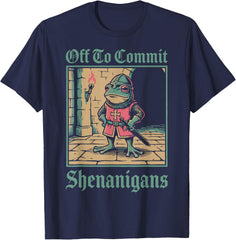 Off to Commit Shenanigans Frog T-Shirt