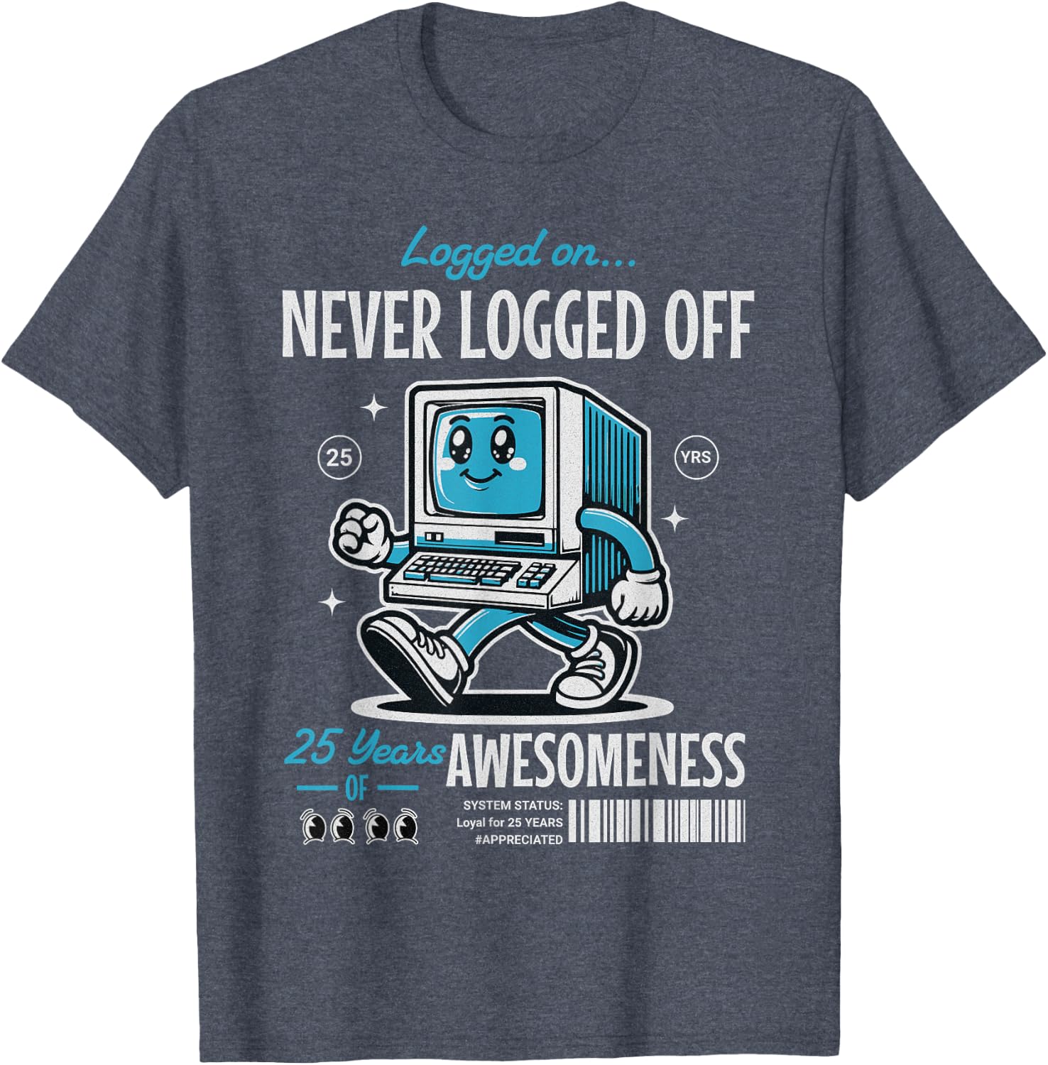 25 Year Work Anniversary Funny Computer Corporate Milestone T-Shirt