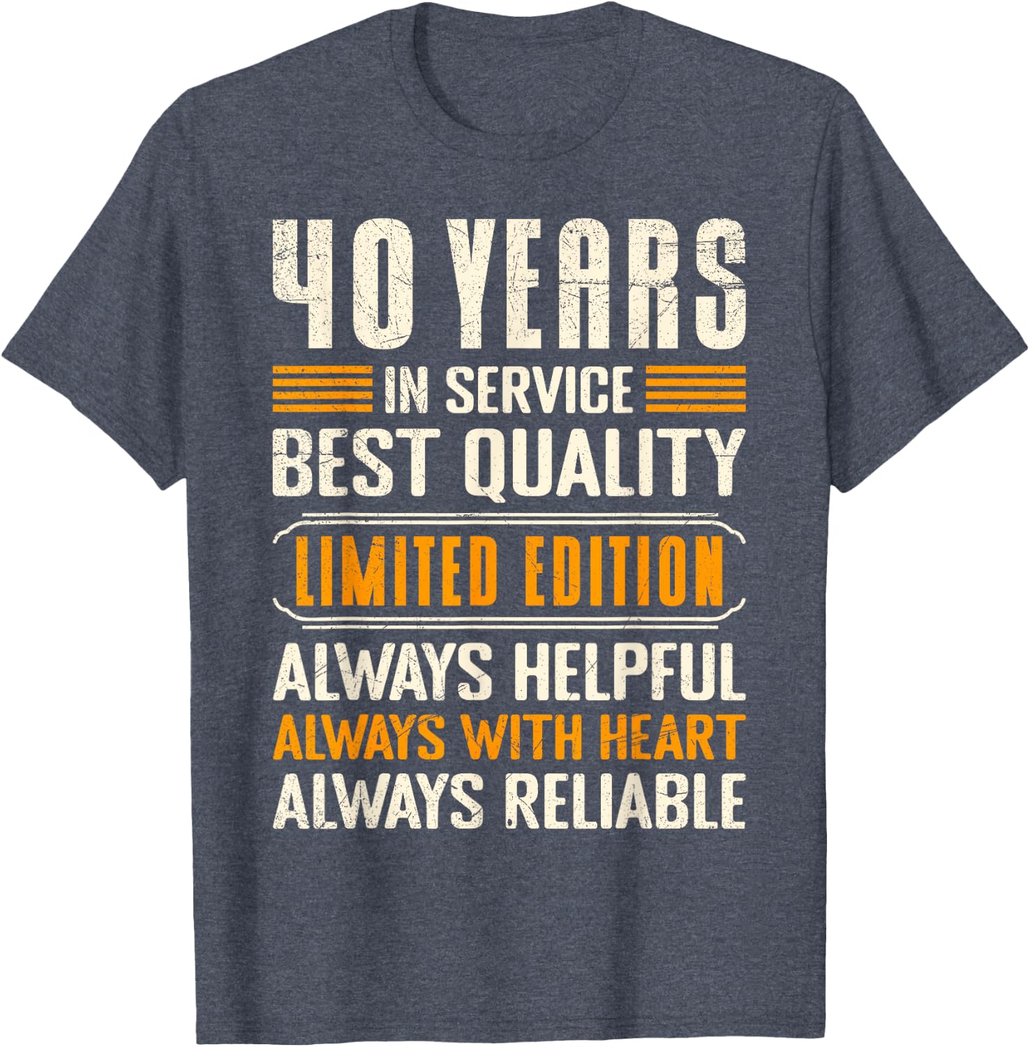 Service Anniversary 40 Years of Work Colleague T-Shirt