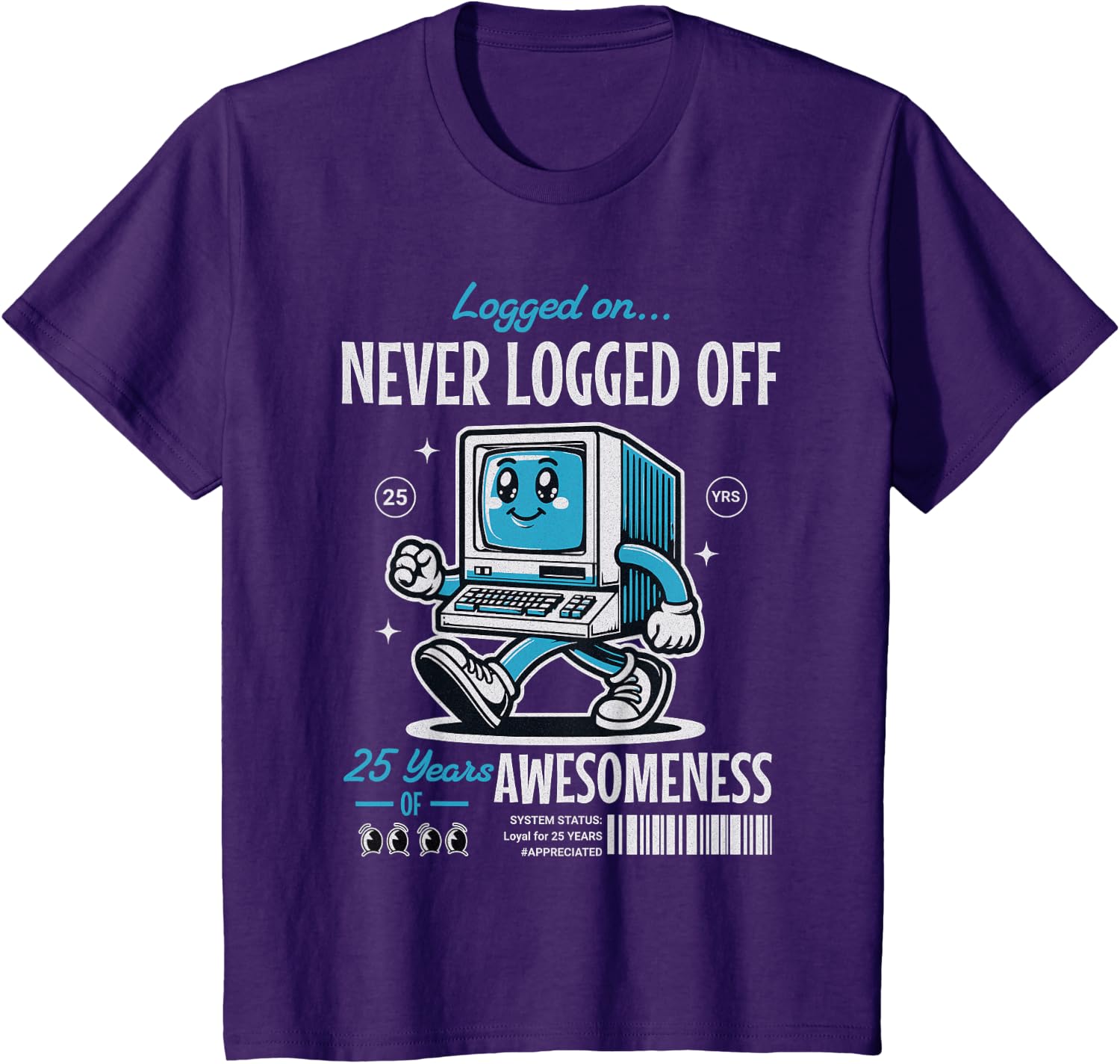 25 Year Work Anniversary Funny Computer Corporate Milestone T-Shirt